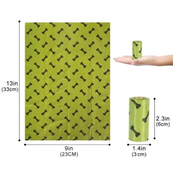 Пакети Lapka для прибирання за собаками 8 рулонів по 15 пакетів + контейнер - купити, ціни на MasterZoo - фото 5