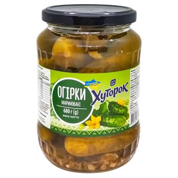 Hutorok Pickled Cucumbers 680g - buy, prices for Supermarket "Kharkiv" - photo 2