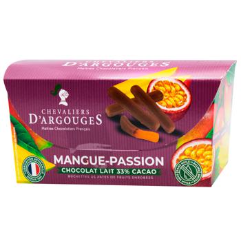 Chevaliers d'Argouges Mango and Passion Fruit in Milk Chocolate 150g - buy, prices for - photo 1