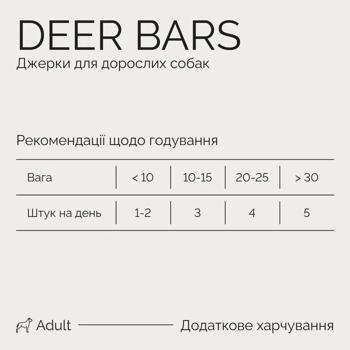 Savory Deer Bars Dog Snack with Venison 100g - buy, prices for MasterZoo - photo 2
