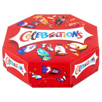 Набір солодощів новорічний Celebrations Восьмикутник 196г - купити, ціни на Восторг - фото 1