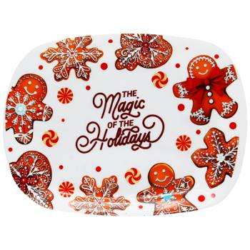 Bormioli Rocco Magic Holidays Rectangular Plate 21x18cm - buy, prices for Auchan - photo 4