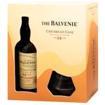 Набір Віскі Balvenie Caribbean Cask 14 yo + 2 склянки 0.7 л