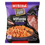 Вермішель МІВІНА Street Food Wokшина із соусом зі смаком яловичини з розмарином 81,5г