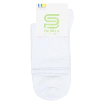 Носки Premier Socks подростковые высокие р.22-24 белый - купить, цены на ЕКО Маркет - фото 1