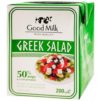 Good Milk Greek Salad Soft Cream Milk-containing Cheese Product 50% 200g