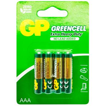 GP Greencell Battery 1.5V AAA 4pcs