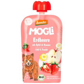 Пюре фруктовое Mogli с клубникой, яблоком и бананом органическое 100г - купить, цены на WINETIME - фото 1