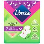 Прокладки гигиенические Libresse Natural Care Maxi Night 7шт