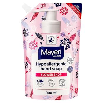 Засіб Mayerі для миття посуду Квітковий аромат 900мл - купити, ціни на Grono - фото 1