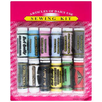 Набір ниток ЗЕД кольорові для шиття - купити, ціни на Чудо Маркет - фото 1