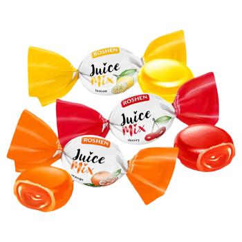 Карамель Рошен ДЖУС - МІКС 1кг - купить, цены на Grono - фото 1