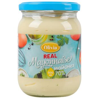 Майонез Olivia Real Mayonnaise 70% 500мл - купить, цены на Эпицентр FOOD - фото 2