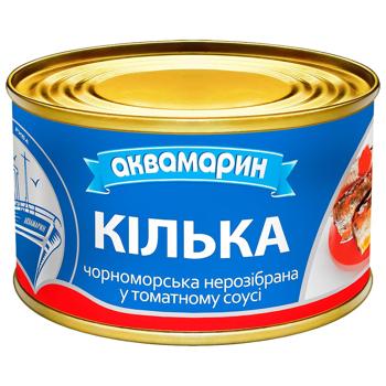 Akvamaryn Assembled Black Sea Anchovies In Tomato Sauce 230g - buy, prices for COSMOS - photo 1