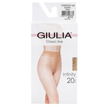Колготы женские Giulia Infinity 20 Den р.3 Daino