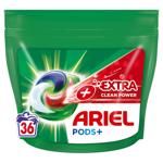 Ariel Pods All-in-1 Extra Clean Powder Washing Capsules 36pcs