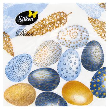 Silken Easter 3-Layer Paper Napkins 33*33cm 18pcs - buy, prices for MegaMarket - photo 1