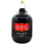 Вино Borgo Vigneto Vino Rosso красное полусухое 10,5% 5л