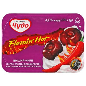 Chudo Cherry-Chili Whipped Curd 4.2% 100g - buy, prices for MegaMarket - photo 2