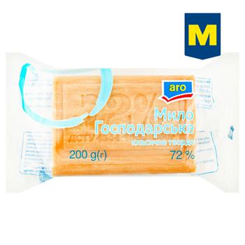 Мыло хозяйственное Aro классическое твердое 72% 200г - купить, цены на  - фото 1