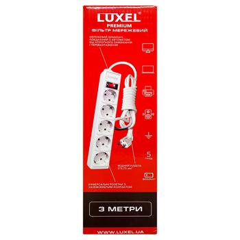 Фильтр сетевой Luxel 5 гнезд 3м - купить, цены на - фото 2