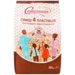 Суміш пластівців Сквирянка 4 злаки 400г