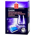 Fine Life Classic Dishwashing Tablets 62pcs x 18g
