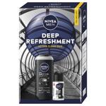 Nivea Men Deep Refreshment Shower Gel 250ml + Antiperspirant 50ml Skincare Gift Set
