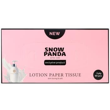 Салфетки бумажные Snow Panda трехслойные 200х190мм 90шт - купить, цены на КОСМОС - фото 2