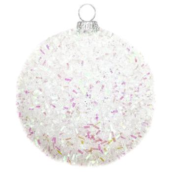 Snowball Plastic White Christmas Tree Ball 4cm - buy, prices for METRO - photo 1