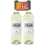 Callia Pinot Grigio Dry White Wine Set 11.5% 2pcs 0.75l