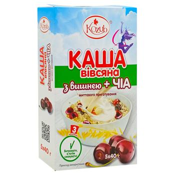 Kozub Produkt Oat Groats with Cherry and Chia in Sachets 5pcs*40g - buy, prices for Chudo Market - photo 2