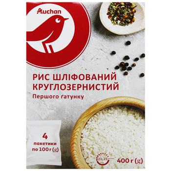 Auchan Polished Round-grained Rice 4pcs*100g - buy, prices for Auchan - photo 2