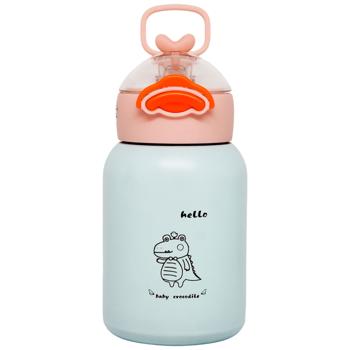 Coloured Thermosteel Bottle with Inscription in Assortment - buy, prices for EKO Market - photo 4