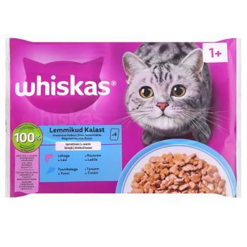 Корм вологий Whiskas з тунцем і лососем для котів 4шт*85г - купити, ціни на Grono - фото 2
