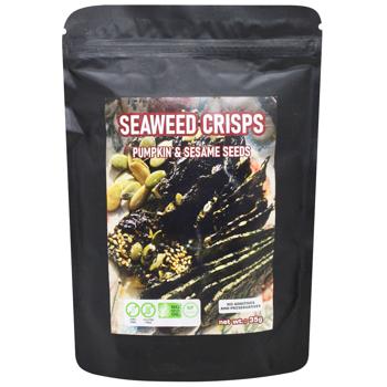 Rioichy Nori Сhips with Pumpkin and Sesame Seeds 35g - buy, prices for WINETIME - photo 1
