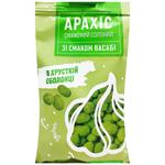 Арахіс Субота смажений солоний в хрусткій оболонці зі смаком васабі 100г