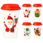 Склянка для гарячих напоїв з кришкою 95х140мм