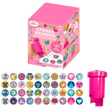 Let's Craft Unicorn and Princess Sticker Stamper Creative Set