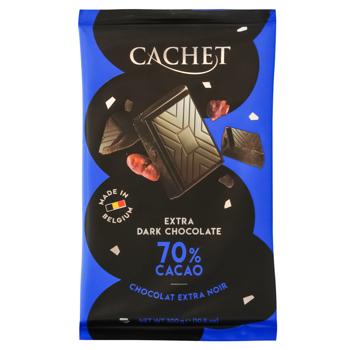 Шоколад чорний Cachet 70% 300г - купити, ціни на КОСМОС - фото 1