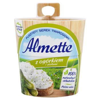 Hochland Almeta With Cucumbers And Herbs Cottage Cream Cheese 60% 150g - buy, prices for MegaMarket - photo 1