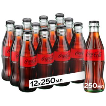 Coca-Cola Zero Sparkling Drink 250ml 12pcs - buy, prices for METRO - photo 1