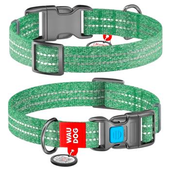 Нашийник для собак COLLAR WOUDOG Світловідбиваючий M - зелений - купить, цены на MasterZoo - фото 1