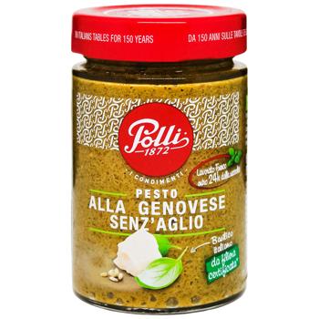 Соус Polli Песто генуэзский с базиликом и сыром 190г - купить, цены на Grono - фото 1