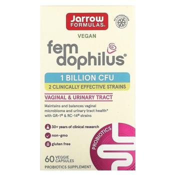 Пробіотик для жінок Jarrow Formulas Fem Dophilus 1 млрд КУО 60 капсул - купити, ціни на Біотус - фото 3