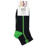 V&T Minecraft-Line Short Children's Socks s.22-24 Dark Grey