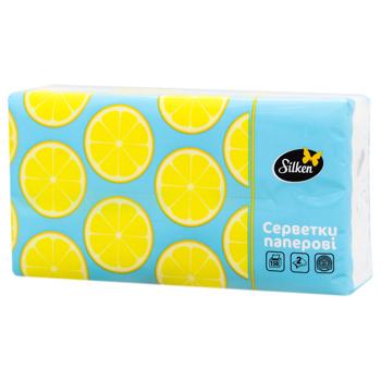 Silken Lemons in Film 2-Layers Napkins 150pcs - buy, prices for - photo 3