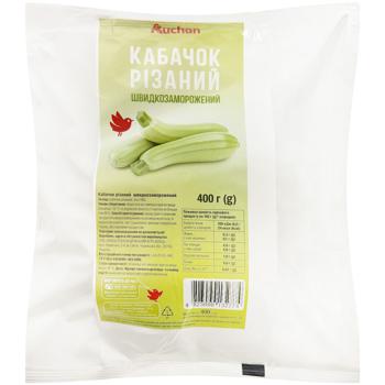 Кабачок Ашан різаний заморожений 400г - купити, ціни на Auchan - фото 1