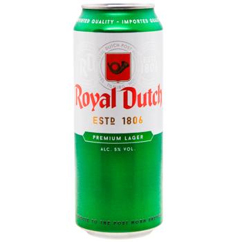 Royal Dutch Premium Lager Light Filtered Beer 5% 0.5l - buy, prices for WINETIME - photo 1