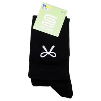 Гольфы Premier Socks подростковые с вышитым бантиком р.23-25 черный - купить, цены на ЕКО Маркет - фото 1